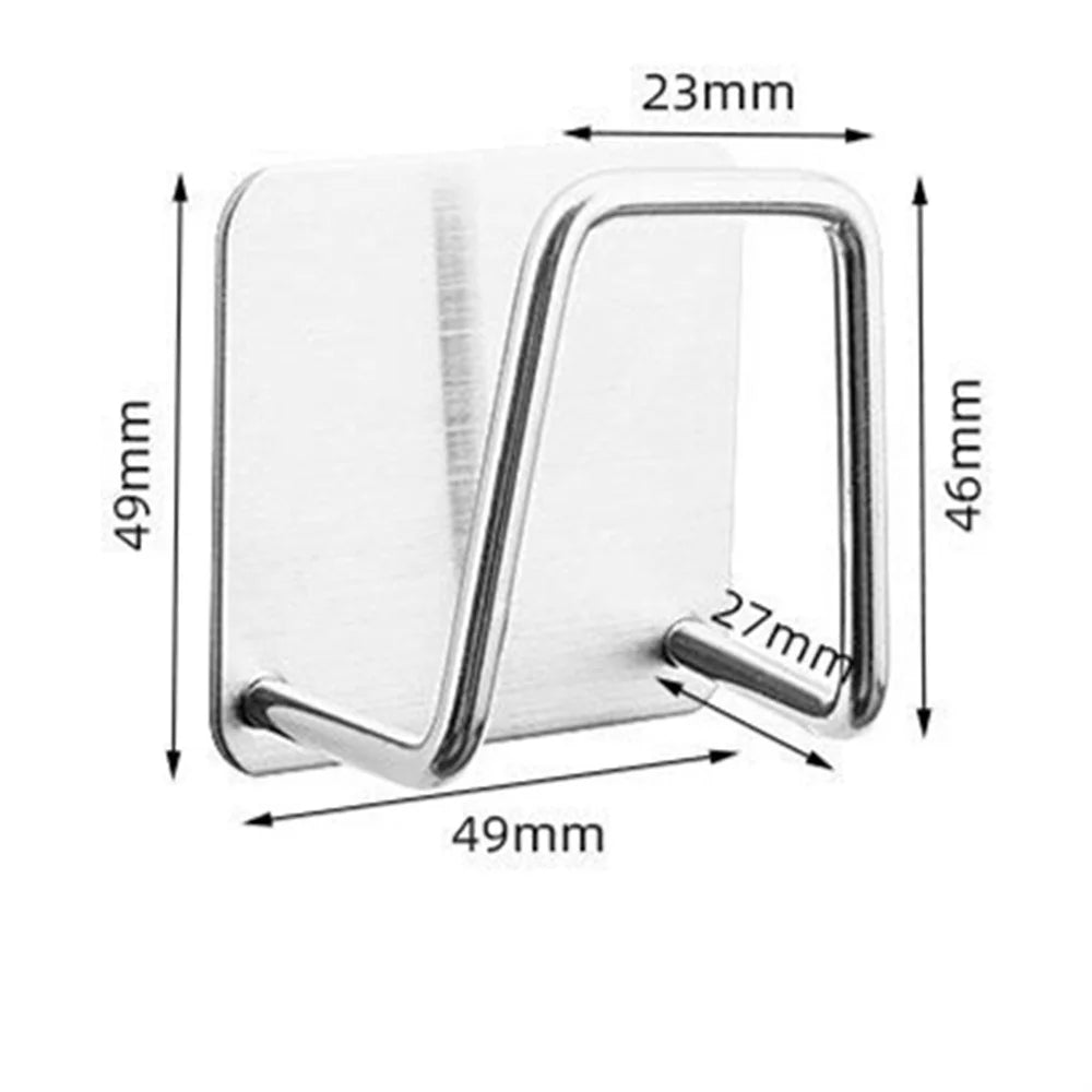 Portable Suction Cup Stainless Steel Drain Rack Cleaning Cloth Shelf Dish Drainer Sponge Holder Sink Rack Kitchen Accessories