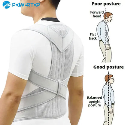 Posture Corrector for Men and Women Back Posture Brace Clavicle Support Stop Slouching and Hunching Adjustable Back Trainer